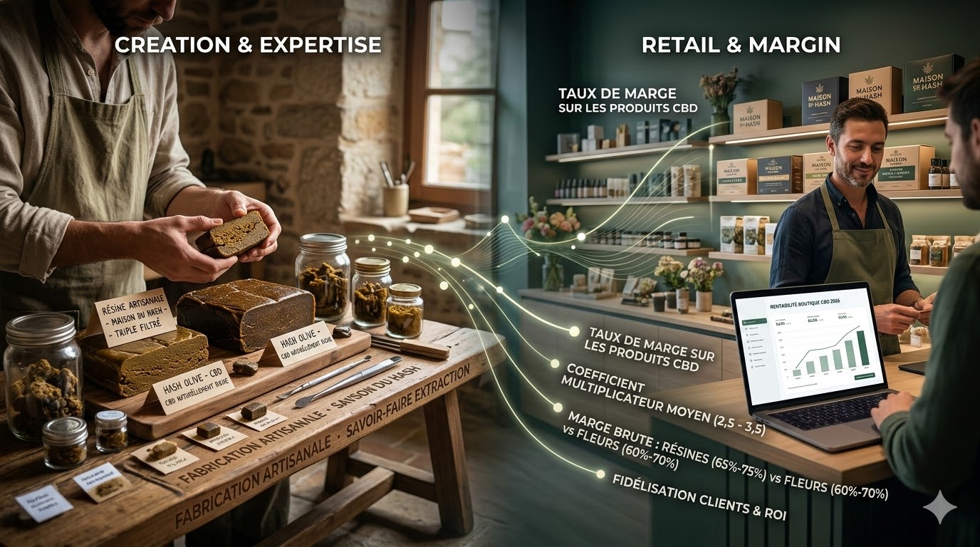 Marge produits CBD